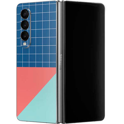 Checkered Split Galaxy Z Fold4 5G Skin